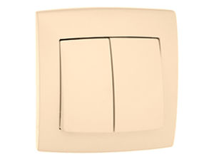 Выключатель скрытой установки двухклавишный С56-053 