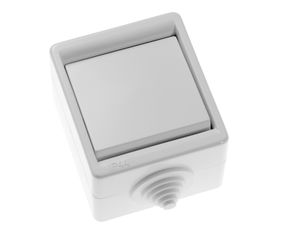 Выключатель брызгозащищенный IP44 открытой установки одноклавишный (10А) А110-015