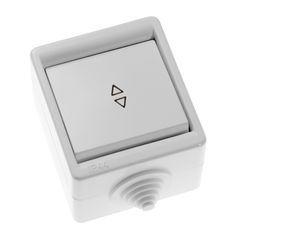 Переключатель брызгозащищенный IP 44 открытой установки одноклавишный  А610-326