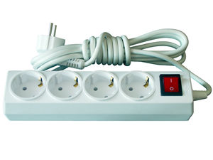 Удлинитель 4-х местный, с заземляющим контактом и выключателем, 5 метров, У16-199 в индуальной упаковке