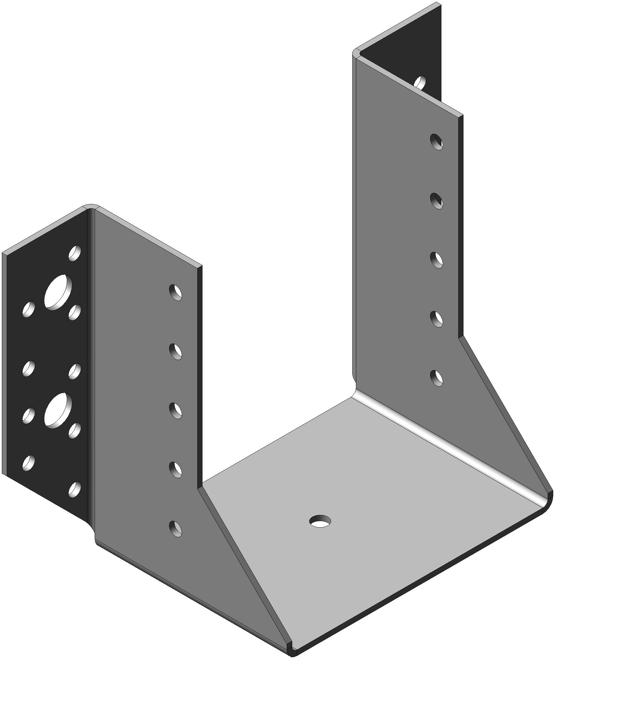 Опора бруса раскрытая ОБР 100х115х2