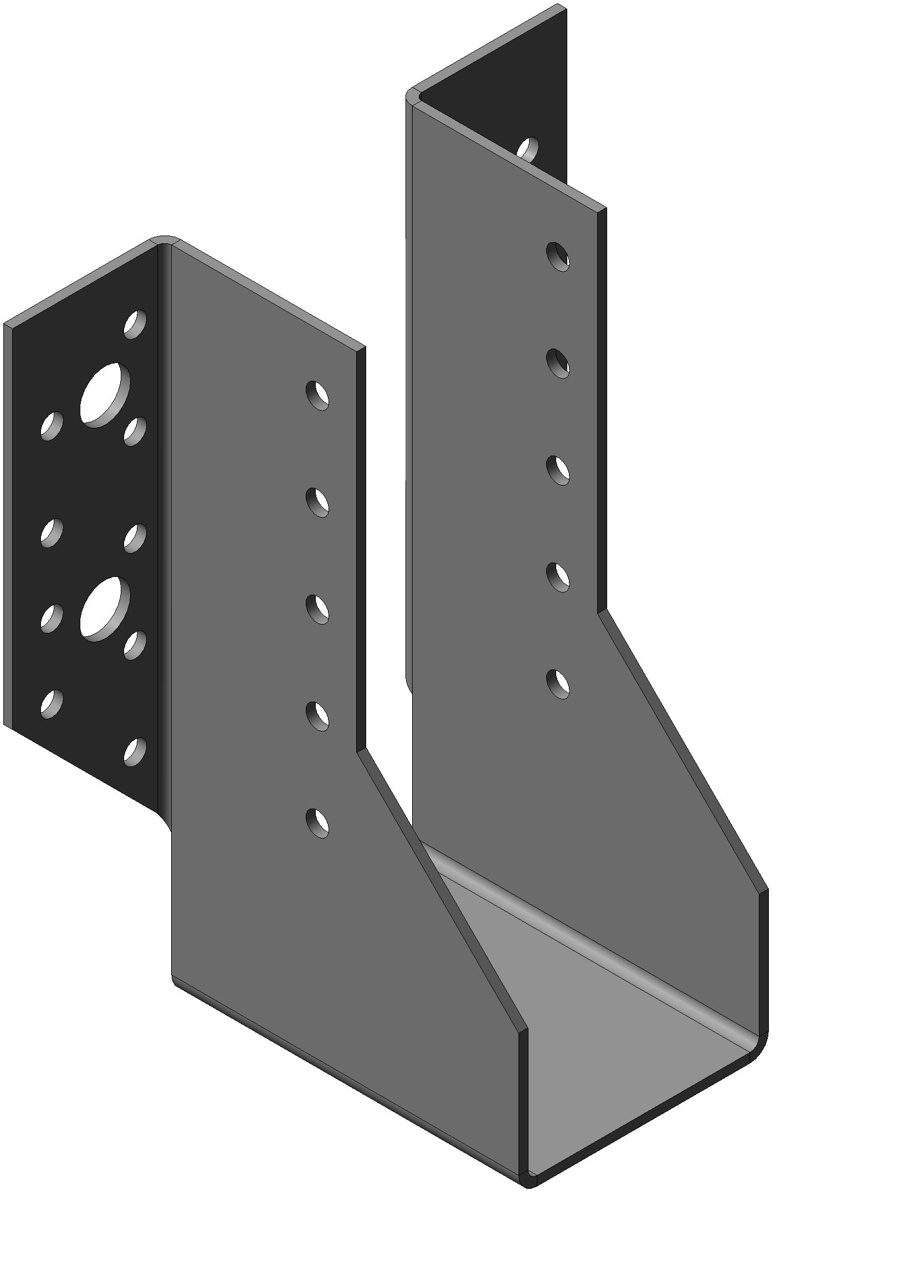 Опора бруса раскрытая ОБР 50х140х2 