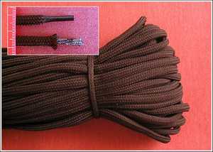 Шнурок обувной плетёный объёмный с термической формовкой наконечника