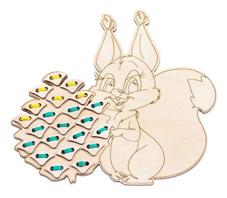 Игра-шнуровка для детей 3+ "Белка"