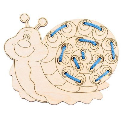 Игра-шнуровка для детей 3+ "Улитка"