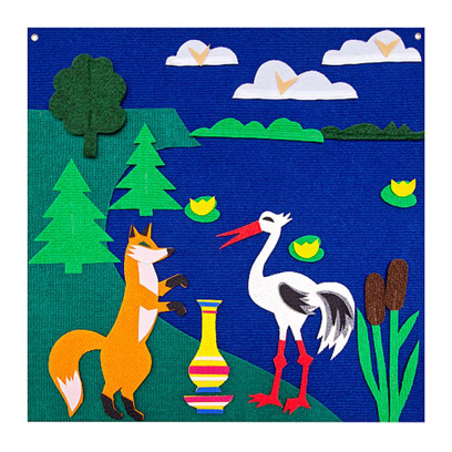 Игра театр-сказка для детей 3+ "Лиса и журавль"