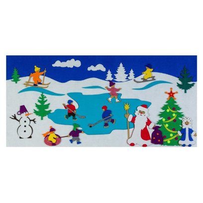 Игра-пособие для детей 3+ "Зимние каникулы"