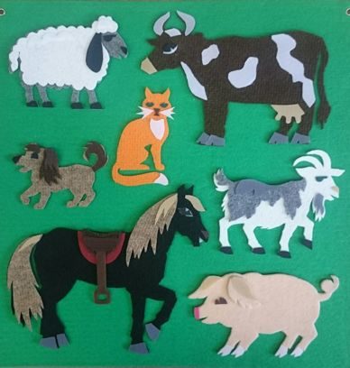 Игра-пособие для детей 3+ "Домашние животные"