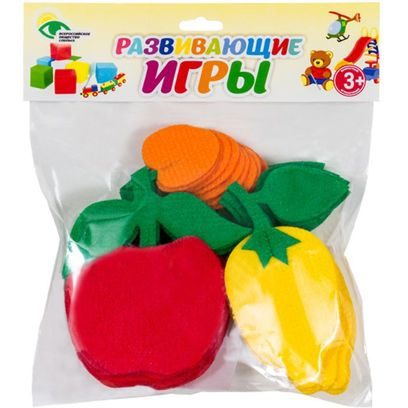 Игра-пособие для детей 3+ "Счетный материал №5 (лимон, яблоко, абрикос)"