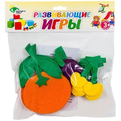 Игра-пособие для детей 3+ "Счетный материал №6 (черешня, апельсин, слива)"