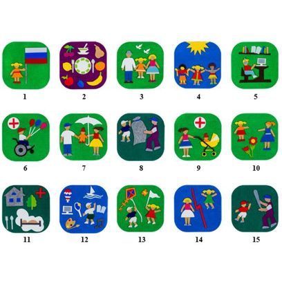 Игра-пособие для детей 3+ "Права Детей-Детям"