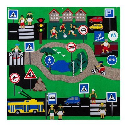 Игра-пособие для детей 3+ "ПДД"