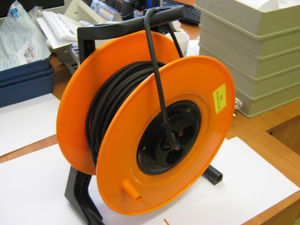 Удлинитель на пластиковой катушке КГ 4 розетки