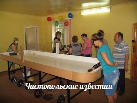 В Чистопольской МО ВОС прошло первенство по настольному теннису для инвалидов по зрению