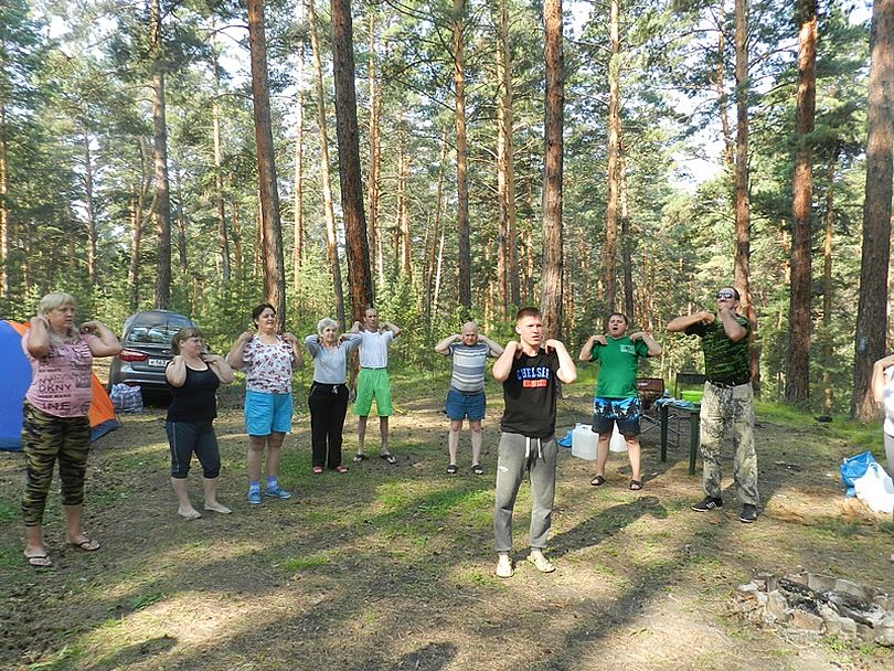 В Хакасской региональной организации ВОС состоялся Туристический слёт инвалидов по зрению