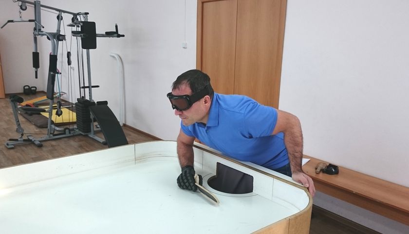 Представитель Челябинской РО ВОС занял призовое место на соревнованиях по настольному теннису для слепых