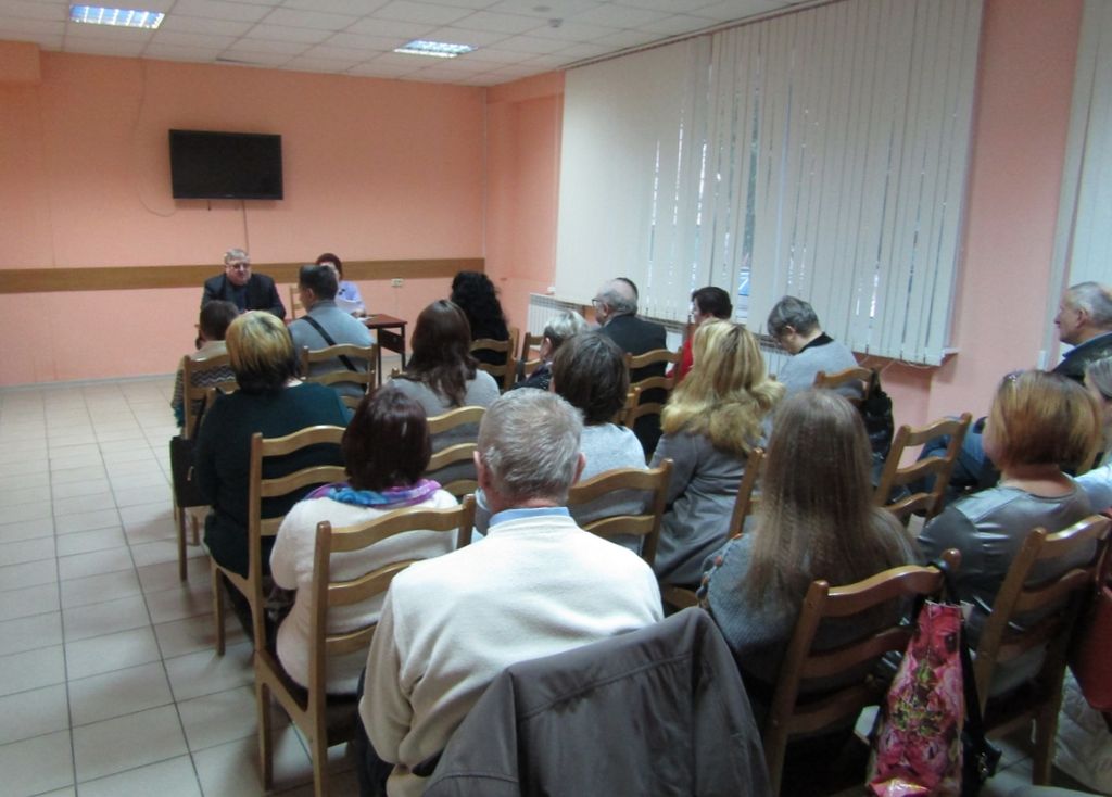 Выступление А. А. Сычёва на заседании правления Брянской РО ВОС