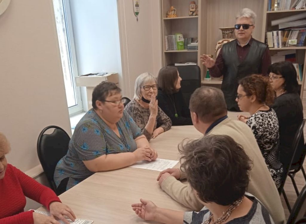 Проведение социотреннинга в рамках реализации проекта Томской РО ВОС