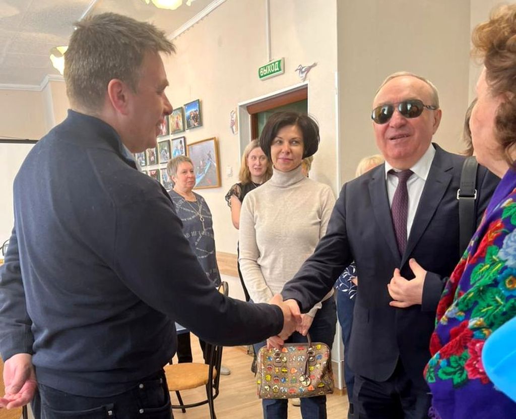 Встреча В. В. Сипкина с мэром Мончегорска В. И. Масловым