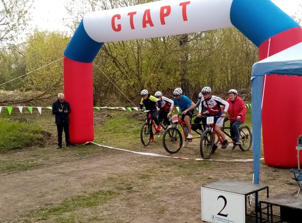 Велотандемные экипажи Курскйо РО ВОС готовятся к старту
