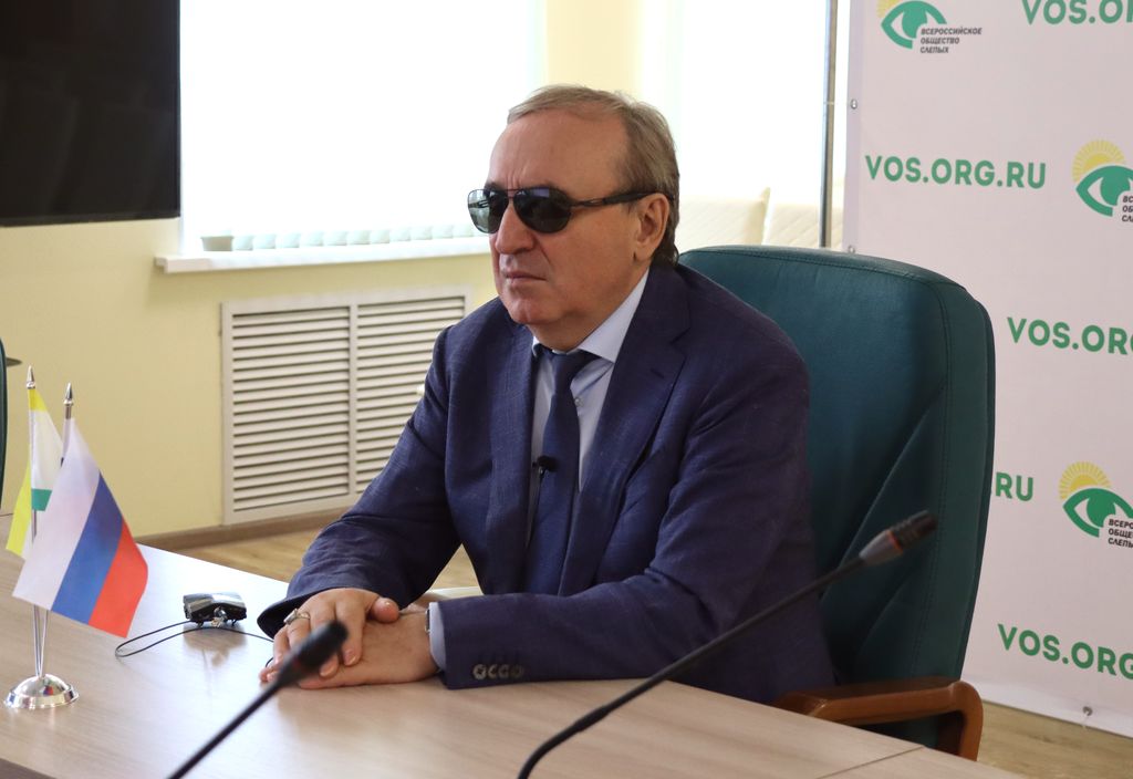 Выступление президента ВОС В. В. Сипкина по вопросам доступности транспорта для инвалидов по зрению