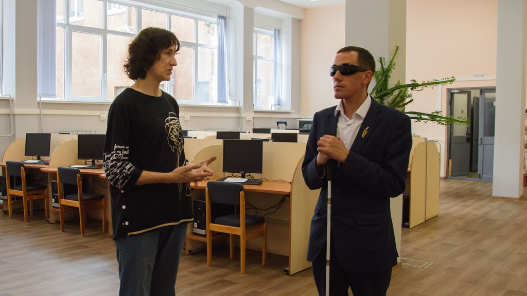 Встреча председателя Челябинской ОО ВОС с директором Центра инклюзивного образования ЮУрГУ
