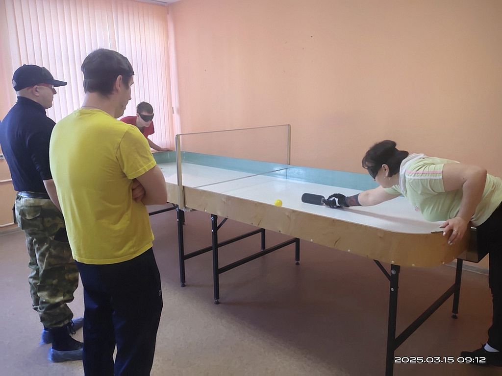 В Вологде прошли чемпионат и первенство по спорту слепых, дисциплина – настольный теннис